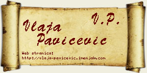 Vlaja Pavičević vizit kartica